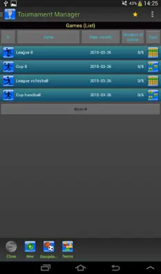 Tournament Manager android App screenshot 1