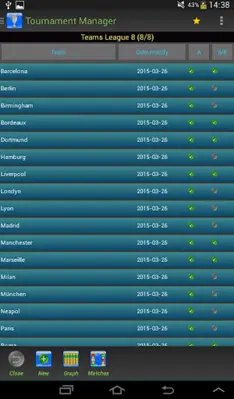 Tournament Manager android App screenshot 3